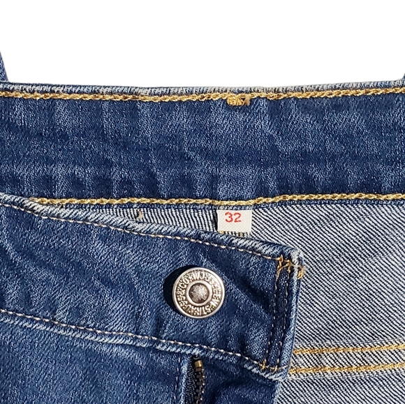 Levis 721 High Rise Skinny Womens Jeans 32x30 Pac Heights Patch Work NWT - Picture 6 of 12